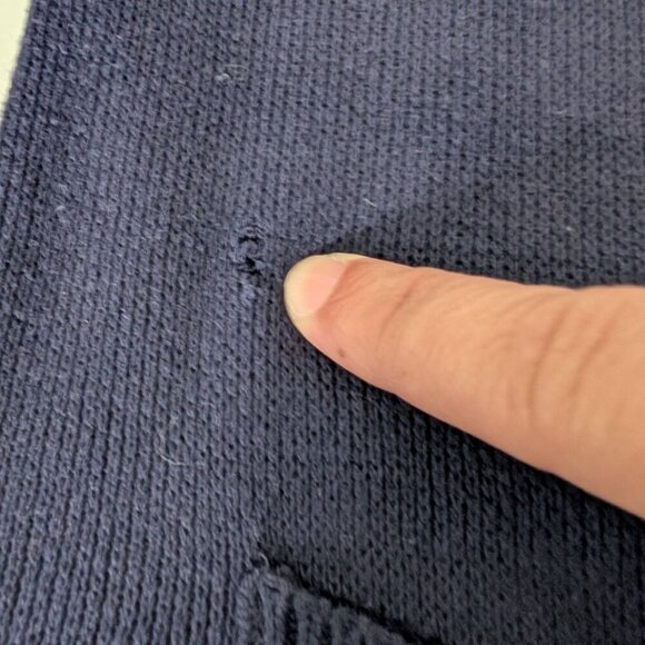 Vintage Bay Point Threads Nautical Cardigan Womens Size Medium Embroidered Crest - Picture 7 of 14